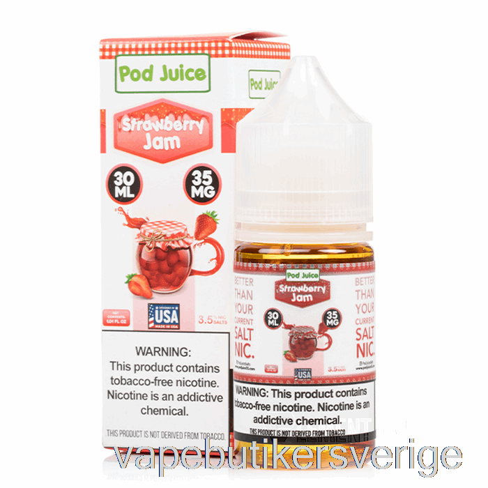 Vape Sverige Jordgubbssylt - Baljjuice - 30ml 20mg